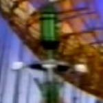 The robot bouncing around.