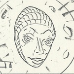 Selene in the storyboards; scene 9, page 4.